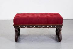 Indian Tufted Peacock Ottoman - 2871811