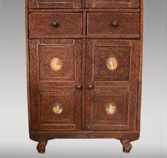 Indian Vine Carved Eglomise Plaqued Corner Cabinet - 1465946