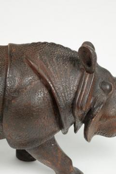 Indian wooden carved Rhino - 829955