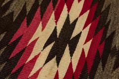 Indigenous American Woven Patterned Brown and Pink Rectangular Rug - 4671296