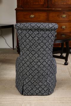 Indigo Blockprint Slipper Chair - 3095459