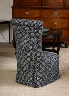 Indigo Blockprint Slipper Chair - 3095460