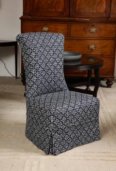 Indigo Blockprint Slipper Chair - 3095461