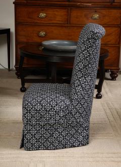 Indigo Blockprint Slipper Chair - 3095464