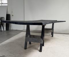 Indigo Dyed Live Edge Dining Table - 4701932