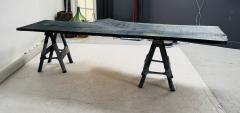 Indigo Dyed Live Edge Dining Table - 4701934