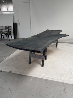 Indigo Dyed Live Edge Dining Table - 4701936