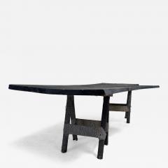 Indigo Dyed Live Edge Dining Table - 4701946