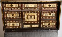 Indo Portuguese Bone Inlaid Fall Front Cabinet Mughal India 17th 18th Century - 674691