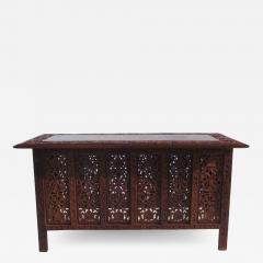 Indonesian Fret Work Alter Console Table - 2691599