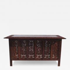 Indonesian Fret Work Alter Console Table - 3088699