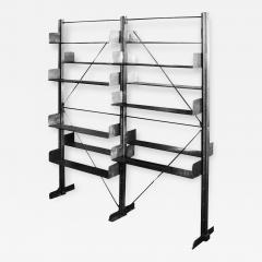 Industrial 1912 Carnegie Library Freestanding Steel Bookshelf - 185112