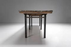 Industrial Butcher Dining Table France 1950s - 3441453