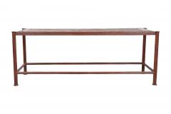 Industrial Chic Patinated Iron Antique Rustic Reclaimed Wood Sofa or Console - 1621737