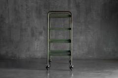 Industrial Green Painted Trolley Mid 20th Century - 4810358