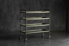 Industrial Green Painted Trolley Mid 20th Century - 4810414