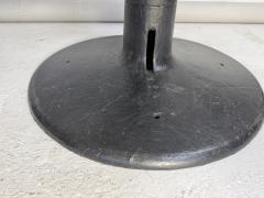 Industrial Pedestal Table with Glass Top - 4575468