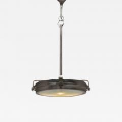 Industrial Steel Ceiling Lamp Post Modern Chandelier Pendant 1990s - 3403284