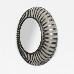 Industrial Style Midcentury Round Mirror 1960s - 3763465