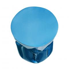 Ines Benavides Contemporary Modern Sculptural Metal Lacquered Blue Seat Side Table - 1066348