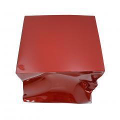 Ines Benavides Contemporary Modern Sculptural Metal Lacquered Red Seat Side Table - 1066301