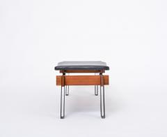 Inge and Luciano Rubino Mid Century Modern slatted Teak bench by Inge and Luciano Rubino for Apec - 2945400