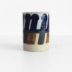 Inger Persson INGER PERSSON RORSTRAND STUDIO CERAMIC VASES BLUE BLACK AND WHITE  - 1939343