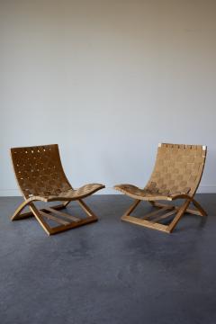 Ingmar Relling Folding Lounge Chairs by Ingmar Relling for Westnofa Norway 1960s - 4715179