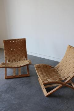 Ingmar Relling Folding Lounge Chairs by Ingmar Relling for Westnofa Norway 1960s - 4715195