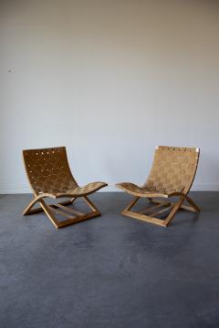 Ingmar Relling Folding Lounge Chairs by Ingmar Relling for Westnofa Norway 1960s - 4715197