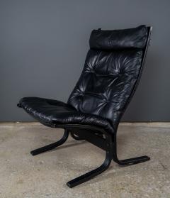 Ingmar Relling Ingmar Relling High Back Leather Siesta Chair 1970s Westnofa - 2443694