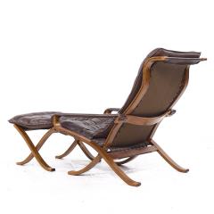 Ingmar Relling Ingmar Relling for Westnofa Mid Century Leather Lounge Chair and Ottoman - 4330003
