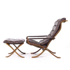 Ingmar Relling Ingmar Relling for Westnofa Mid Century Leather Lounge Chair and Ottoman - 4330004
