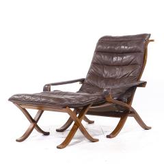 Ingmar Relling Ingmar Relling for Westnofa Mid Century Leather Lounge Chair and Ottoman - 4330005