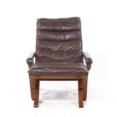 Ingmar Relling Ingmar Relling for Westnofa Mid Century Leather Lounge Chair and Ottoman - 4330006