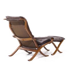 Ingmar Relling Ingmar Relling for Westnofa Mid Century Leather Lounge Chair and Ottoman - 4330008