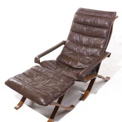 Ingmar Relling Ingmar Relling for Westnofa Mid Century Leather Lounge Chair and Ottoman - 4330010