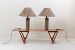 Ingo Maurer Pair of Table Lamps in Cork by Ingo Maurer Germany 1970s - 891635