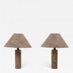 Ingo Maurer Pair of Table Lamps in Cork by Ingo Maurer Germany 1970s - 893482