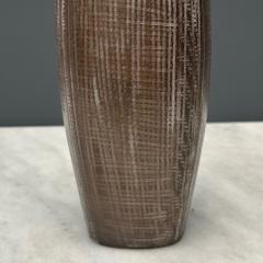 Ingrid Atterberg Ekeby Swedish Mid Century Modern Tan Vase Stoneware 1960s - 3672014