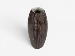 Ingrid Atterberg Ekeby Swedish Mid Century Modern Tan Vase Stoneware 1960s - 4601813