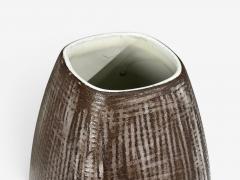 Ingrid Atterberg Ekeby Swedish Mid Century Modern Tan Vase Stoneware 1960s - 4601814