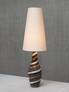 Ingrid Atterberg Ingrid Atterberg Spiral Ceramic Table Lamp for Upsala Ekeby Sweden 1950s - 4618602