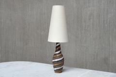 Ingrid Atterberg Ingrid Atterberg Spiral Ceramic Table Lamp for Upsala Ekeby Sweden 1950s - 4618606