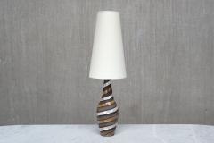 Ingrid Atterberg Ingrid Atterberg Spiral Ceramic Table Lamp for Upsala Ekeby Sweden 1950s - 4618609