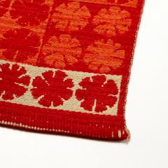 Ingrid Dessau Ingrid Dessau Red Flat Weave Rug Sweden 1950s - 2200963