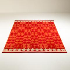 Ingrid Dessau Ingrid Dessau Red Flat Weave Rug Sweden 1950s - 2200968