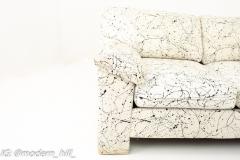 Ink Splatter Mid Century Loveseat - 1872229