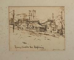 Ink on Paper Drawing Reno NV Ore Refining American - 1971614