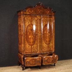 Inlaid Lombard wardrobe in Louis XV style - 4211149